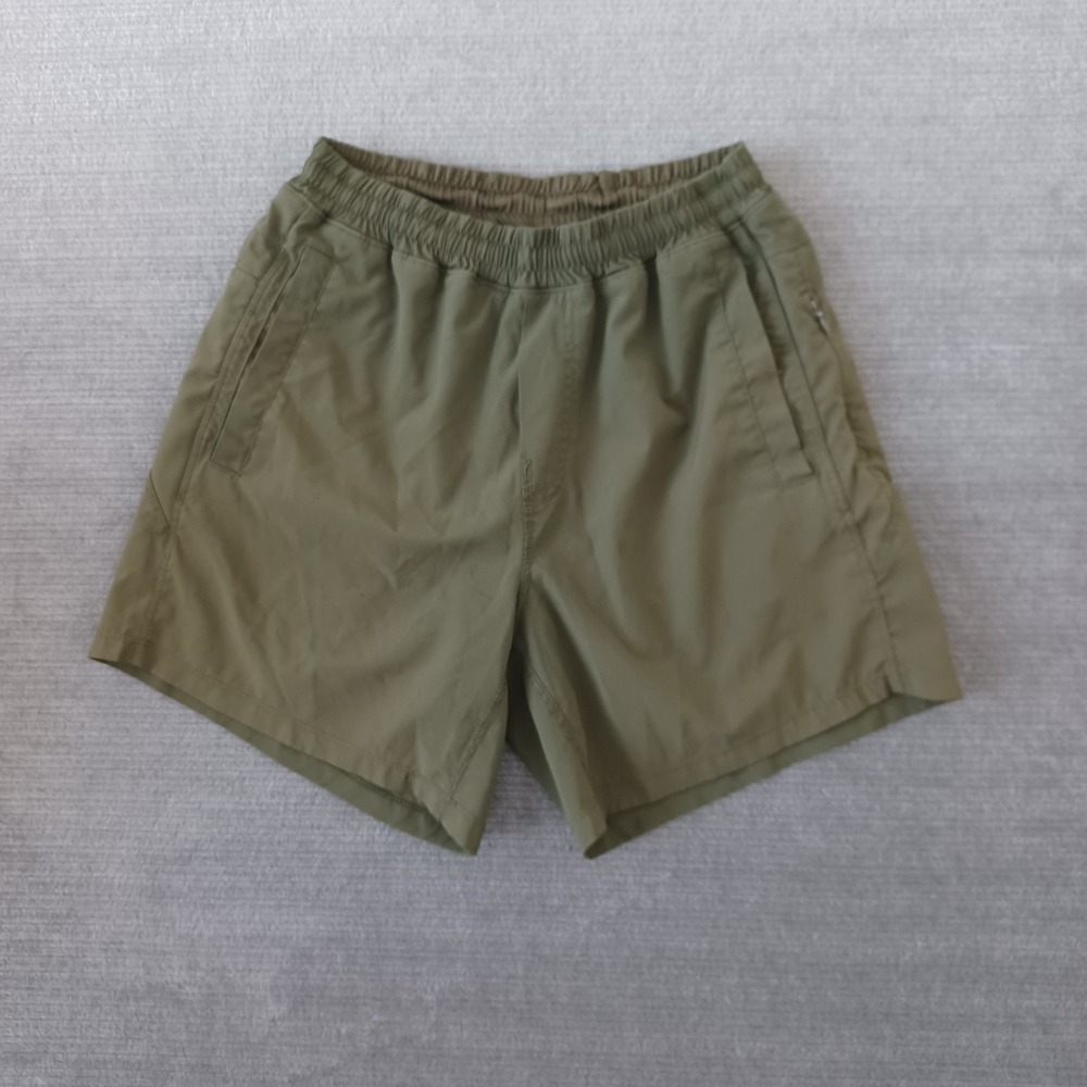 Freeballers Shorts Mens Medium Green Lined Athletic Running Stretch Pockets‎